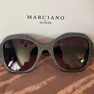 Marciano Glitter Frame Sunglasses